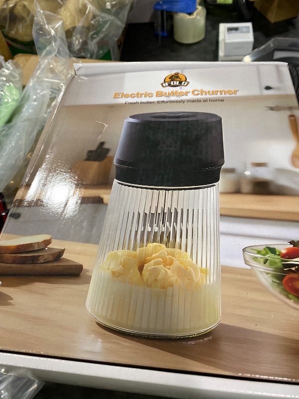 Photo 1 of IFOLO Electric Butter Churn – One-Touch Butter Maker in 5–10 Mins, 34oz Glass Jar with High-Speed Brushless Motor, High-Speed Mixing for Creamy Results