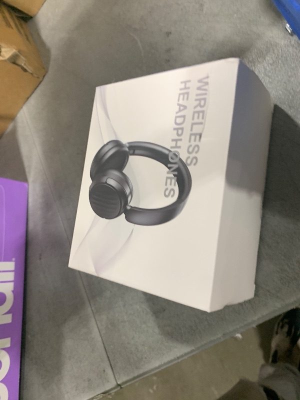 Photo 1 of MMWOWARTS ANC Bluetooth Headphones, Over Ear Wireless 35H HiFi Stereo Foldable Foam Ear Cups for Sports Travel Black