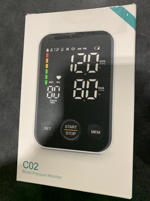 Photo 1 of Oklar Blood Pressure Monitor Upper Arm Monitors for Home Use BP Machine Sphygmomanometer with 2x120 Reading Memory Adjustable Arm Cuff 8.7"-15.7" Large Display with LED Background Light Storage Bag