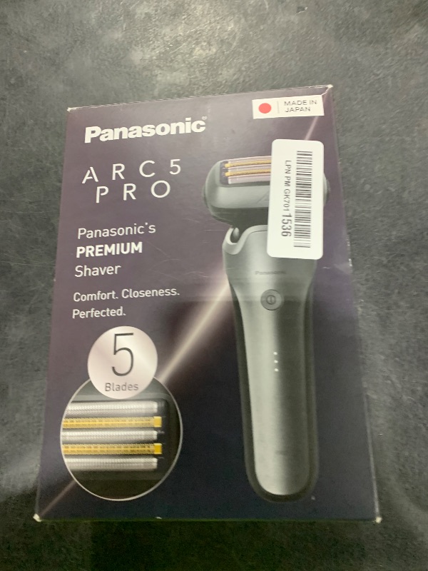 Photo 1 of Panasonic ARC5 PRO Electric Razor for Men, Wet/Dry 5-Blade Foil Shaver for Thick Beard & Stubble, 20D Flexible Head, Enhanced Beard Sensor, Pop-Up Trimmer – ES-L550WS