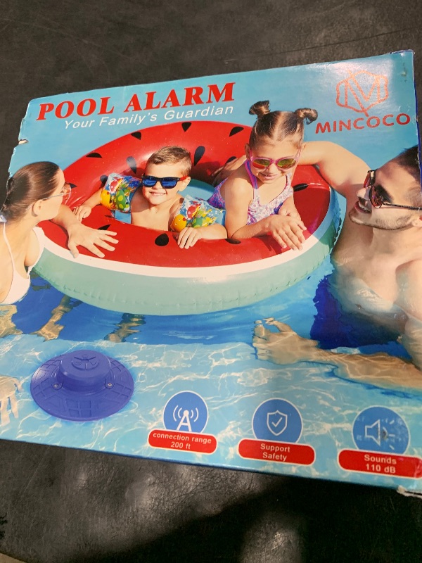 Photo 1 of Pool Alarm for Inground & Above Ground Pools, Floating Pool Safety Alarm for Kids and Pets, No WiFi Needed, Smart Dynamic Wave Algorithm with 5 Sensitivity Levels – Simple, Efficient & Reliable (Blue)