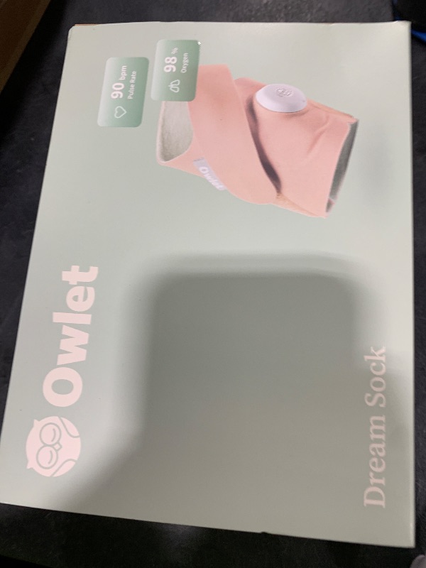 Photo 1 of Owlet Dream Sock Smart Wearable Baby Monitor Tracks Heart Rate & Oxygen in Real Time Parents Receive Alerts, Sleep Insights & More via App - Dusty Rose
