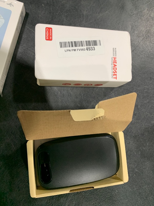Photo 1 of Bluetooth Headset V5.3, Wireless Headset with Dual Noise-Canceling Microphones, Portable Charging Case, 300H Standby Time, Hands Free Headphones for Computer/Cell Phones, Trucker/Home/Office/Work