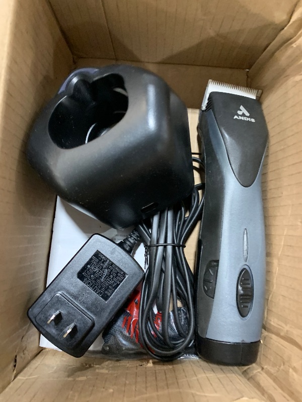 Photo 1 of Andis 79170 Pulse Zr II 5-Speed Detachable Blade Clipper, Cordless Animal/Dog Grooming, Removable Lithium Ion Battery, LED Charge Light, Black