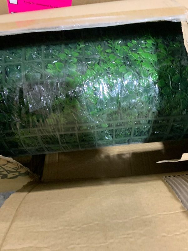 Photo 1 of ODTORY Artificial Green Boxwood Privacy Screen Roll, 72X144 in (72 Sqft)