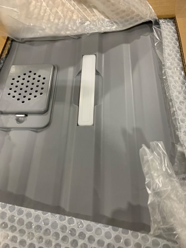 Photo 1 of 2PACK Stainless Steel Litter Box with Lid, XL Extra Large Litter Box for Big Cats, Enclosed Metal Litterbox High Sided, Easy Cleaning Anti-Urine Leakage, Mat & Filter Pedal & Scoop, Dark Grey