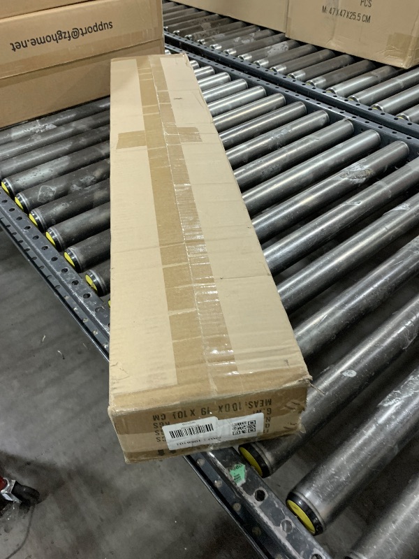 Photo 1 of HUOKU Lumin 37.4 in. x 5.5 in. Long Linear Wood Integrated LED Flush Mount Rectangular Light Fixture 3000K Kitchen Low Profile PD1055021