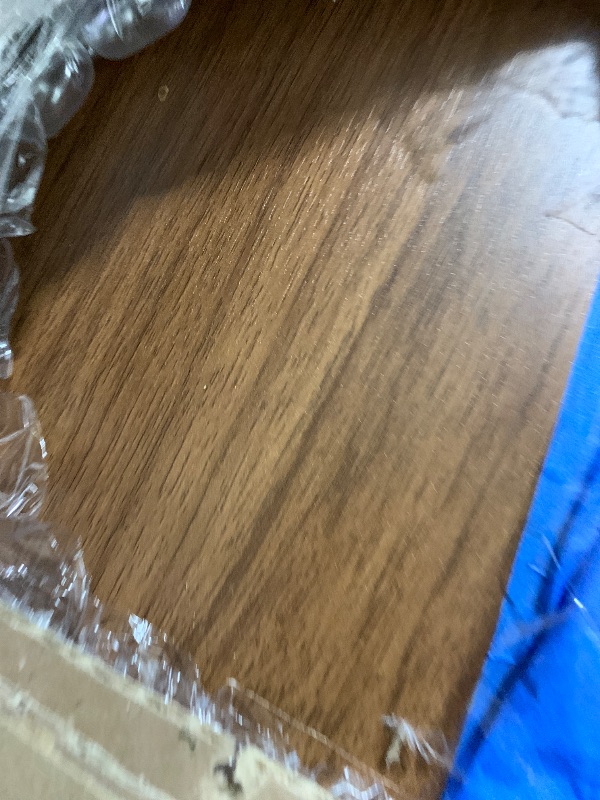 Photo 1 of Round Folding Table Top Extender 48/55/59/63/71/79" Solid Wood Table Extension For Dining Table Extender Top Fold Wooden Tabletop for Kitchen Restaurant Workbench Outdoor (Walnut, D - 71")