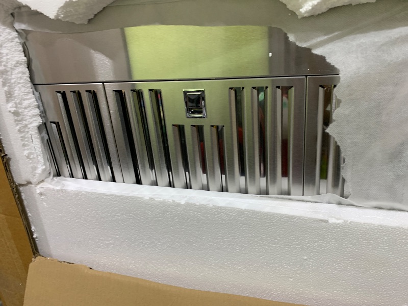 Photo 1 of 36 inch Island Range Hood Ceiling Mount 1200 CFM with 4-Speed Gesture Sensing & Touch Control, Ducted/Ductless Stainless Steel Kitchen Stove Vent Hoods with 4 LED Lights, Timer,Dishwasher-Safe Filters