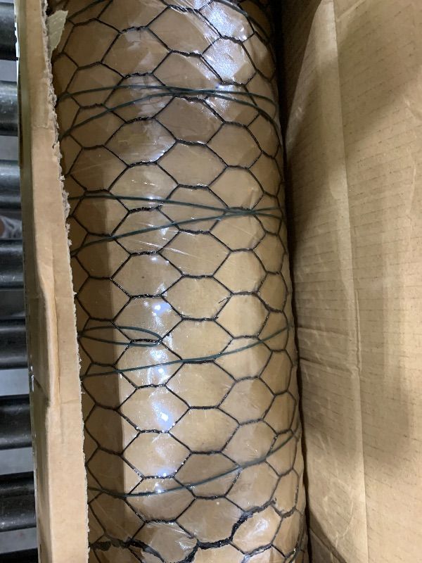 Photo 1 of Vensovo Black PVC Coated Chicken Wire, 72in x 150ft Poultry Netting Roll, 1 inch Hex Mesh Garden Fence for Chicken Coop, Rabbit Pen, Yard