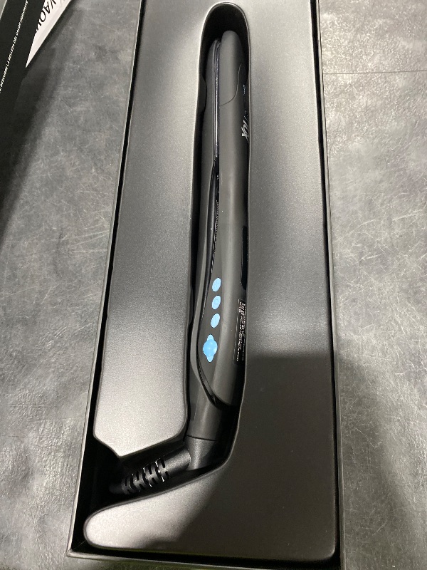 Photo 1 of Bio Ionic 10X Styling Iron, Hair Straightener with 1" Sonic Vibrating Plates, Flat Iron with Ion Generating Mineral Complex, Versatile Styler for Wavy & Straight Hairstyles, Black