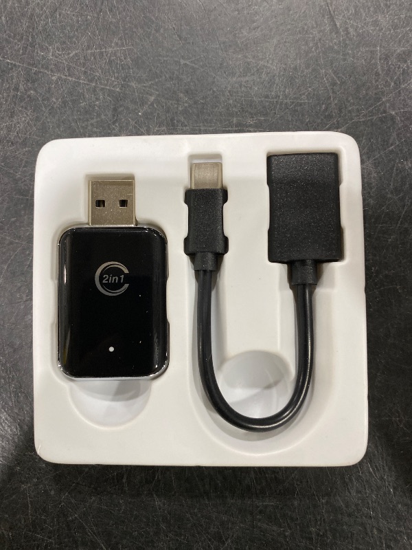 Photo 1 of CZOCPOS Wireless Carplay Adapter for iPhone, 2 in 1 Plug and Play Mini CarPlay and Android Auto Adapter for iOS 10 Android 11 and Above, Convert Wired Car Play to Wireless (Black)
