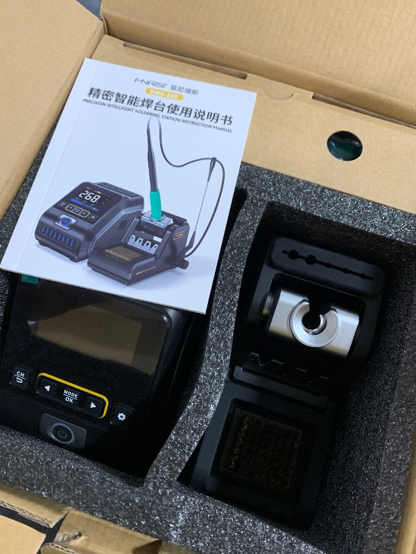 Photo 1 of FNIRSI DWS-200 200W Precision Digital Soldering Station Kit, with 3 F210 & 6 F245 Soldering Iron Tips and 2 Helping Hands, Temp Value & Curve Mode, 3 Temperature Storage, Full-Color Display