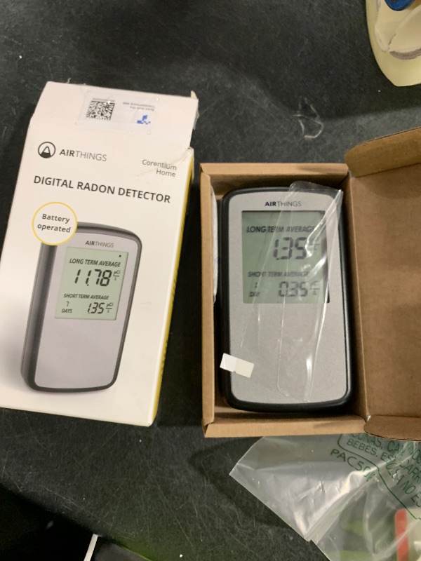 Photo 1 of Airthings Corentium Home Radon Detector 223 Portable, Lightweight, Easy-to-Use, (3) AAA Battery Operated, USA Version, pCi/L
