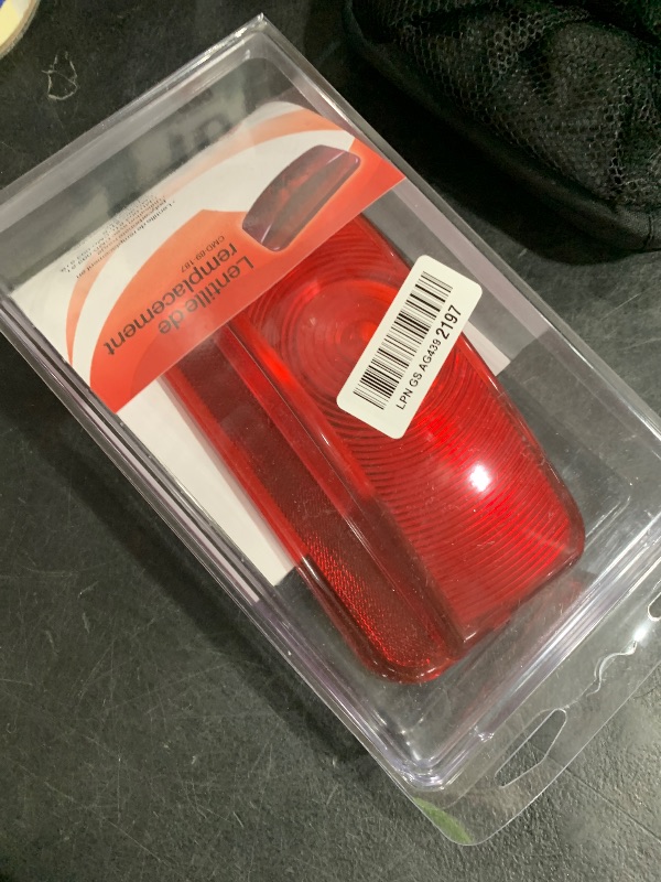 Photo 1 of Fasteners Unlimited 89-187 Red Replacement Lens for Compact Tail Light