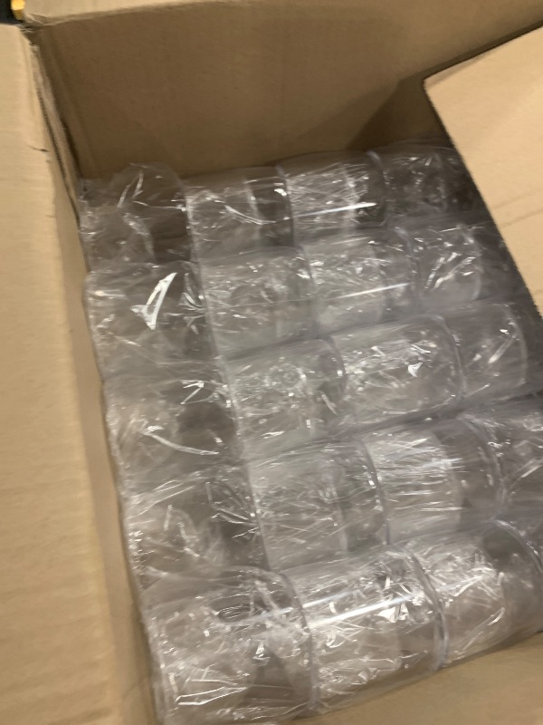 Photo 1 of Singhoow 100 Packs 8oz Acrylic Reusable Plastic Wine Glasses Bulk Wedding Easter Disposable Short Stem Baby Shower Party Goblet Cup Vintage Unbreakable Cocktail Drink Bars Stemware (Clear)