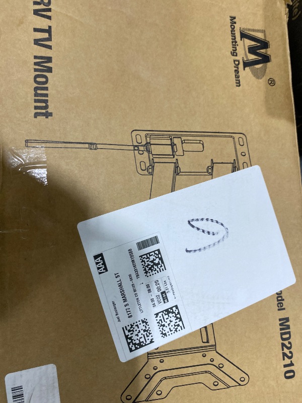 Photo 1 of Mounting Dream UL Listed Lockable RV TV Mount for Most 17-43 inch TV, RV Mount for Camper Trailer Motor Home Boat Truck, Full Motion Unique One Step Lock RV TV Wall Mount, VESA 200mm, 44 lbs, MD2210