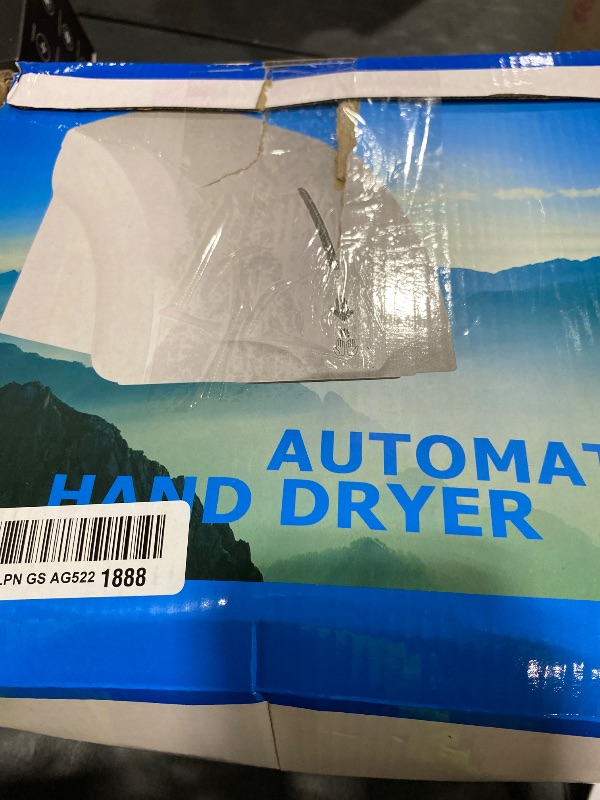 Photo 1 of Interhasa! Automatic Commercial Hand Dryer 1800w High Speed Hot Cold Airlow for Bathroom,110v,Silver
