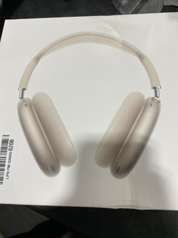 Photo 1 of Apple AirPods Max 2 Wireless Over-Ear Headphones, Active Noise Cancellation, Adaptive Audio, Personalized Spatial Audio, Live Translation, Bluetooth Headphones for iPhone – Starlight