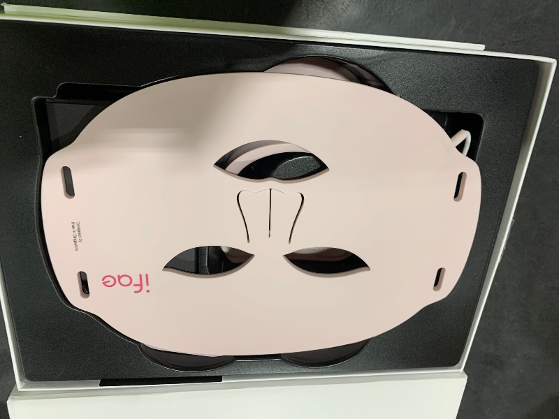 Photo 1 of IFAE Red Light Therapy for Face and Neck, Red Light Therapy Mask with 850nm Infrared (NIR) Portable Led Face Mask with Eye Protection and Remote for True Anti-Wrinkles Skincare at Home Pink