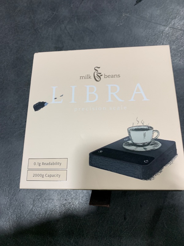 Photo 1 of Milk & Beans Libra Espresso Scale with Timer, Compact Anodized Aluminum Body, 2kg/0.1g High Precision Pour Over Coffee Scale, USB-C Rechargeable Scale for Home Baristas