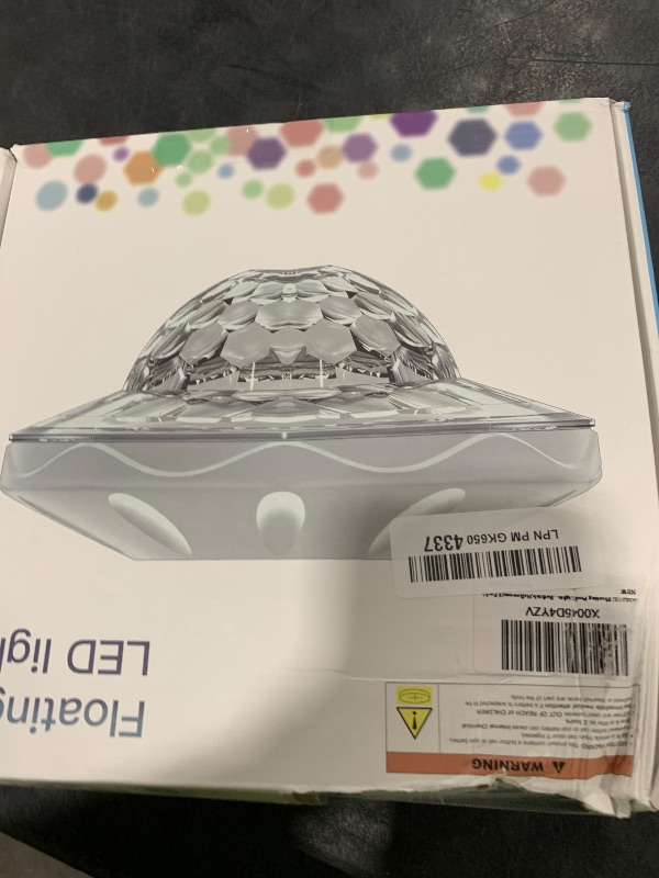 Photo 1 of Floating Pool Lights(4 PACK), Pool Lights for Inground Pools with 6 Dynamic Lighting Effects, Rechargeable IP68 Waterproof RGB Upper and Lower Color Changing Pool Lights that Float for Hot Tubs