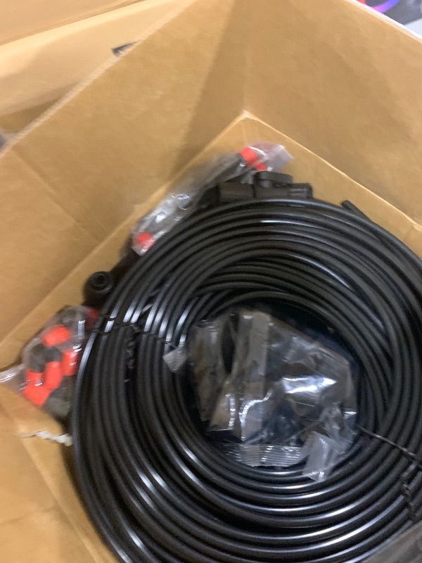 Photo 1 of MQJIAZHI 246FT Drip Irrigation System with LCD Timer, Automatic Watering System Kits,1/2 Inch Hose 1/4 Inch Distribution Tubing 3 Sprayer Types, for Garden, Greenhouse, Garden, Lawn