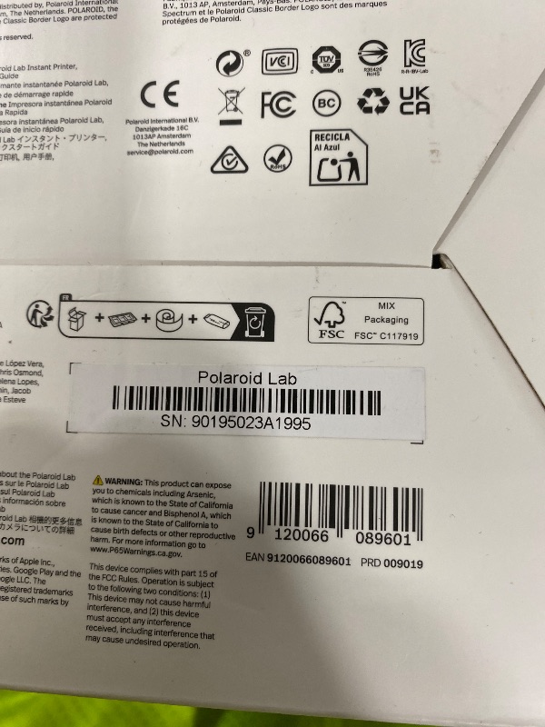 Photo 1 of Polaroid Originals Lab - Digital to Analog Polaroid Photo Printer (9019), The Polaroid Lab, Small