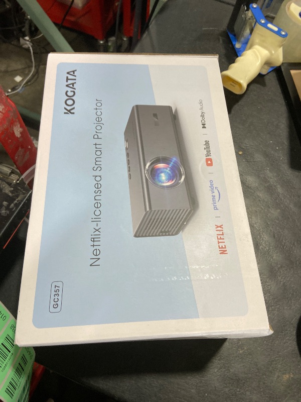 Photo 1 of 4K Projector with Built-in Apps, 1500ANSI Auto Focus&6D Keystone Dolby Audio Kogata Smart Projector with WiFi 6 Bluetooth Outdoor Movie Proyector for Home Theater HDR10+ UPGRADE