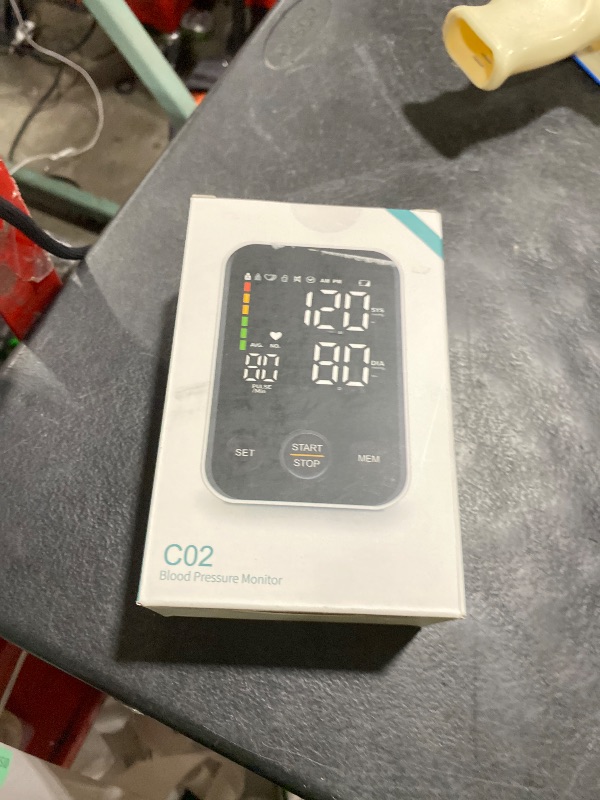 Photo 1 of Oklar Blood Pressure Monitor Upper Arm Monitors for Home Use BP Machine Sphygmomanometer with 2x120 Reading Memory Adjustable Arm Cuff 8.7"-15.7" Large Display with LED Background Light Storage Bag
