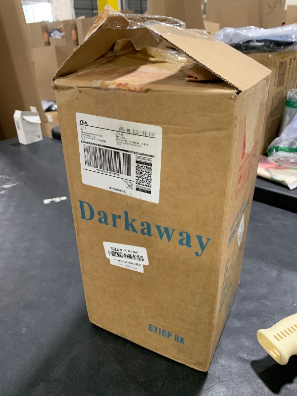 Photo 1 of Darkaway Outdoor Post Lights Lamp Post Light Fixture, Waterproof Aluminum Housing with Glass, Fence Post Deck Lighting for Garden, Patio, Pathway (1 Pack, Black)