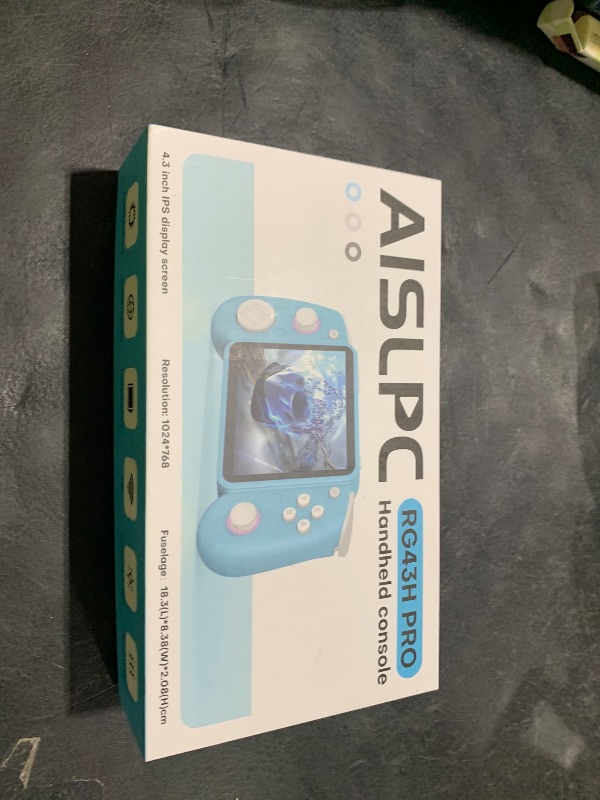 Photo 1 of RG43H PRO Retro Handheld Game Console,4.3 Inch IPS Screen, RK3562 Quad-Core CPU,Portable Dual System,WiFi Networked Fighting HDMI TV Output,4000mAh Battery,Retro Daming Console With 64GB TF Card,Black