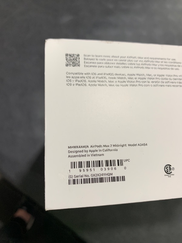 Photo 1 of Apple AirPods Max 2 Wireless Over-Ear Headphones, Active Noise Cancellation, Adaptive Audio, Personalized Spatial Audio, Live Translation, Bluetooth Headphones for iPhone – Midnight