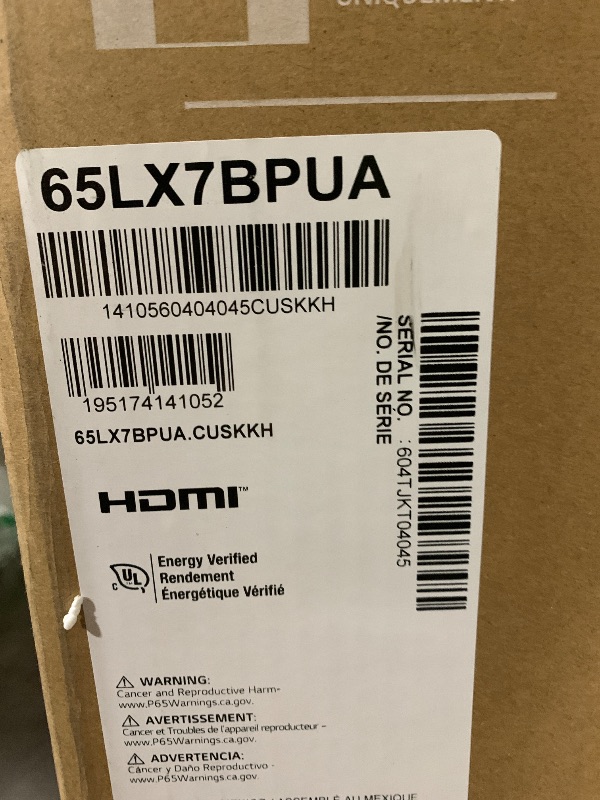Photo 1 of LG 65-Inch Class Gallery TV QNED AI LX7B Series Mini LED Smart TV with Included Snow White Frame, HDR10, AI Super Upscaling 4K, Filmmaker Mode, Wow Orchestra, Compatible with Alexa (65LX7BPUA, 2026)