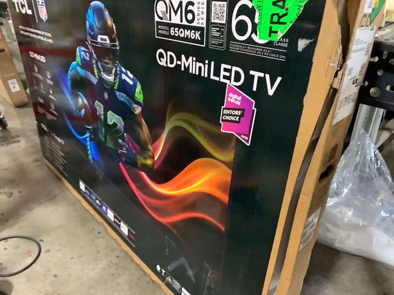 Photo 1 of TCL 65 Inch Class QM6K Series | Mini LED QLED 4K HDR | 65QM6K, Latest Model | 120HZ-144HZ High Brightness Smart Google TV Dolby Atmos Onkyo Audio | Voice Remote Alexa Gaming Streaming Television