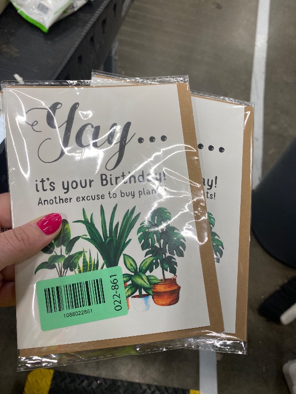 Photo 1 of **2 PACK** NTVShop Happy Birthday Greeting Card - Plant Lady Card - It's Your Birthday - Gift Idea For Plant Lover