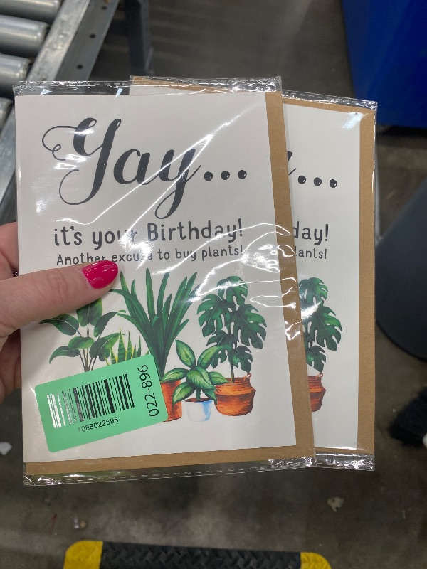 View 2 of **2 PACK** NTVShop Happy Birthday Greeting Card - Plant Lady Card - It's Your Birthday - Gift Idea For Plant Lover