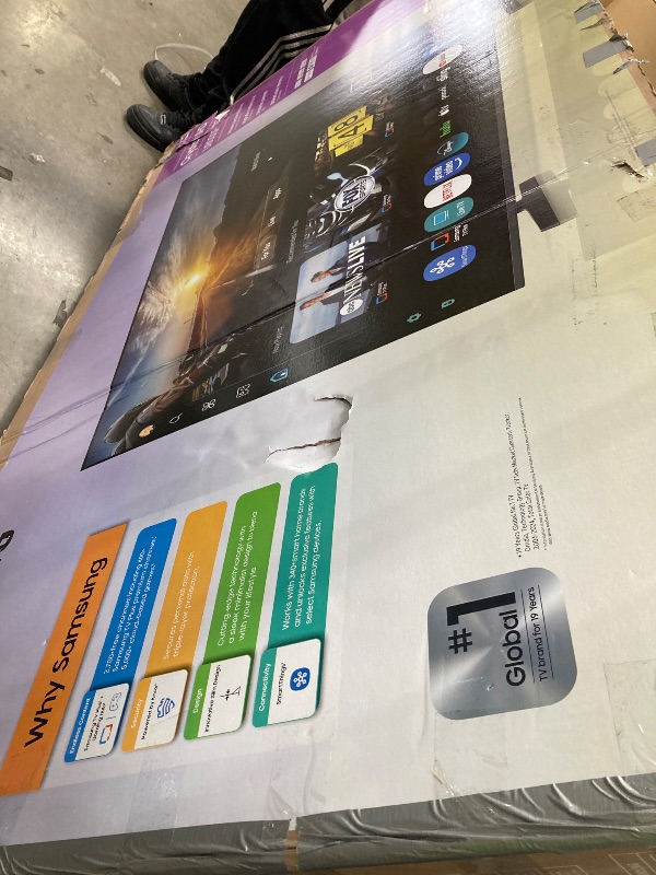 Photo 1 of ****NO RETURN**Samsung 75-Inch Class Crystal UHD U8000F 4K Smart TV (2025 Model) Endless Free Content Processor, MetalStream Design, Knox Security, Alexa Built-in