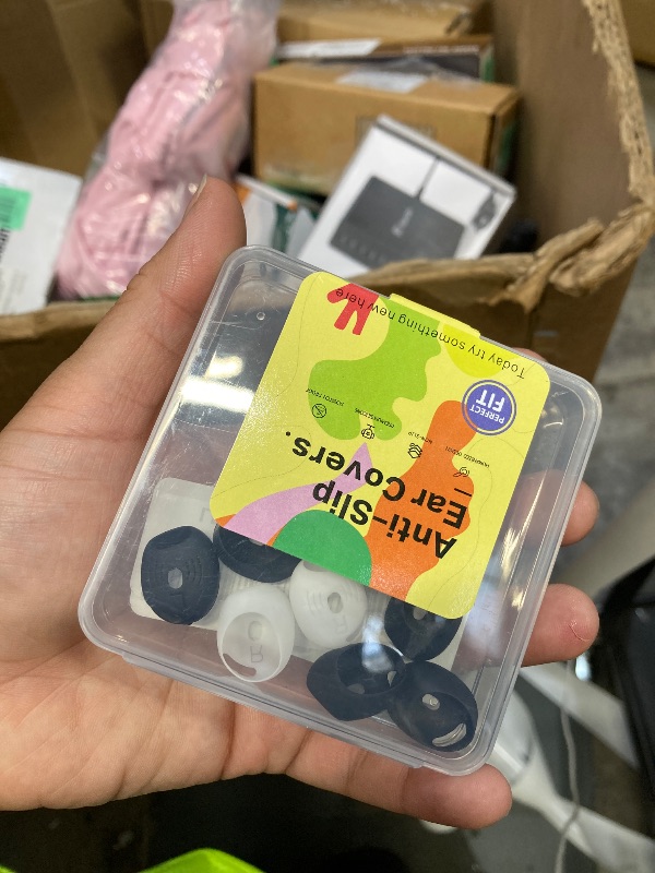 Photo 1 of [6-Pairs] Ear Tips Cover for AirPods 4 [Fit in Charging Case], Silicone AirPod 4 Earbuds Cover Anti Slip Soft Air Pod 4 Accessories Compatible with Airpods 4th Generation 2024 (Black & White)