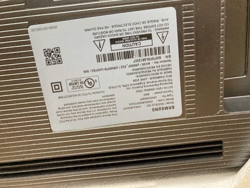 Photo 1 of **no returns  and no refunds  does not turn on****Samsung 43-Inch Class Crystal UHD U8000F 4K Smart TV (2025 Model) Endless Free Content, Processor, MetalStream Design, Knox Security, Alexa Built-in