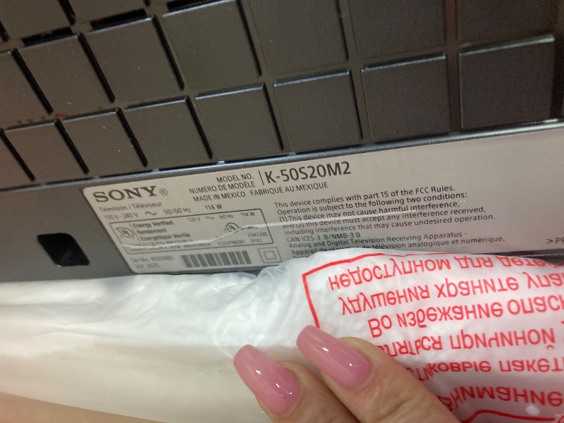 Photo 1 of ** no returns no refunds ** is broken **Sony 50 Inch BRAVIA 2 II LED 4K HDR Smart GoogleTV (K-50S20M2)