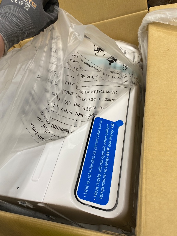 Photo 1 of *Dented/scratches* Midea 8,000 BTU Smart Inverter Air Conditioner Window Unit with Heat and Dehumidifier – Cools up to 350 Sq. Ft., Energy Star Rated, Quiet Operation, Electronic Controls, Remote Control, White