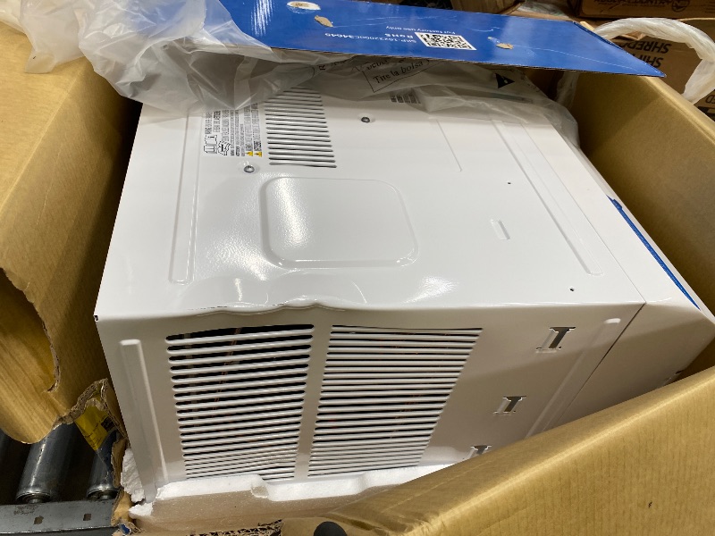 Photo 1 of *Dented/scratches* Midea 8,000 BTU Smart Inverter Air Conditioner Window Unit with Heat and Dehumidifier – Cools up to 350 Sq. Ft., Energy Star Rated, Quiet Operation, Electronic Controls, Remote Control, White
