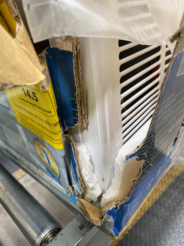 Photo 1 of *Dented/scratches* Midea 8,000 BTU Smart Inverter Air Conditioner Window Unit with Heat and Dehumidifier – Cools up to 350 Sq. Ft., Energy Star Rated, Quiet Operation, Electronic Controls, Remote Control, White