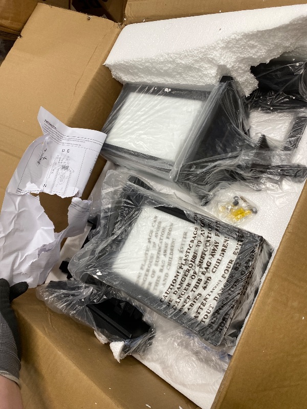 Photo 1 of *Instructions damaged* FEMILA 2 Pack Solar Powered Wall Lights, Wall Mount Solar Light Outdoor