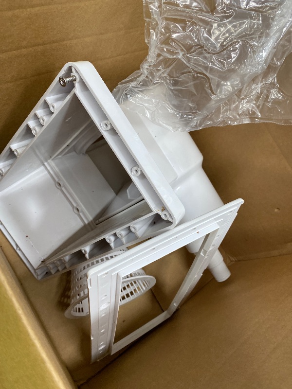 Photo 1 of *USED/DIRTY* SWIMLINE HYDROTOOLS Standard Wide Mouth Above Ground Pool Skimmer Kit | ABS Construction | Pool Skimmer | Wide Mouth | Snap-In & Removable Weir | Above Ground Pool Skimmer | Easy Basket Access
