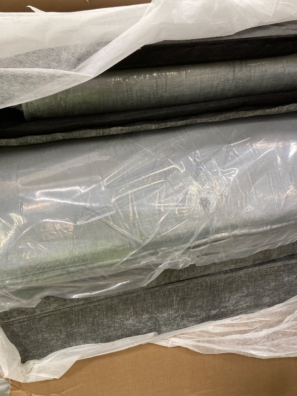Photo 1 of ******* PARTIAL SET***only one box other box missing********Marsail Pull Out Sofa Bed, Queen Size Sleeper Sofa with Memory Foam Mattress, 2 USB Charging Ports & Removable Covers, Chenille Loveseat Couch for Living Room, Apartment, Light Grey