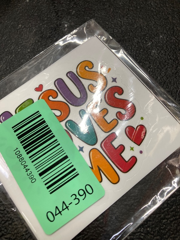 Photo 1 of (5Pcs) Jesus Love Me Stickers 3 Inch, Inspirational Jesus Stickers, Christian Faith Waterproof Vinyl Decal for Toolbox, Water Bottle Laptop, Car, Phone, Book