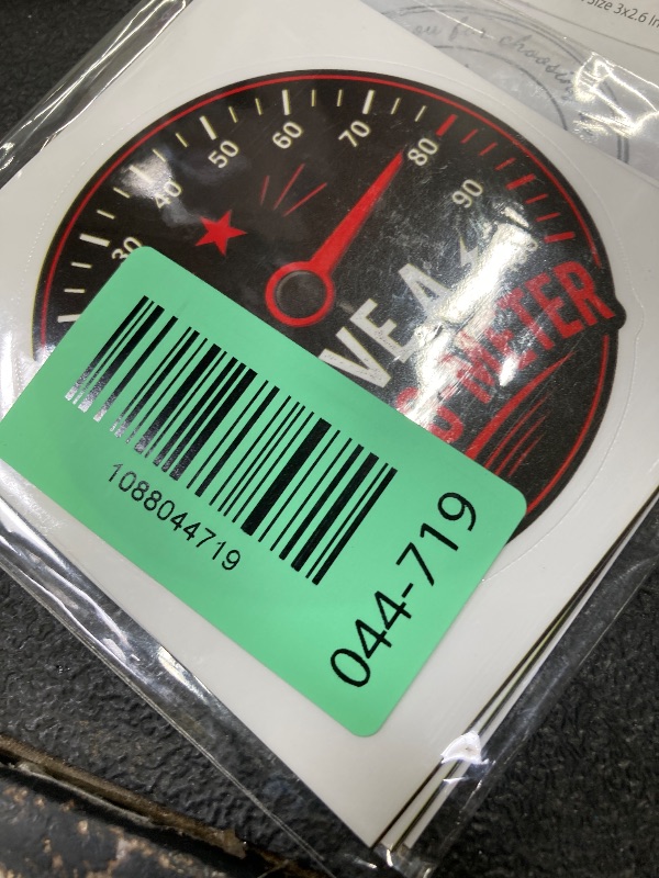 Photo 1 of (5Pcs) Give A Fuck O Meter Stickers 3 Inch, Funny Give A Fuk-O-Meter Meme, Waterproof Vinyl Decal for Water Bottle Laptop, Car, Phone, Book