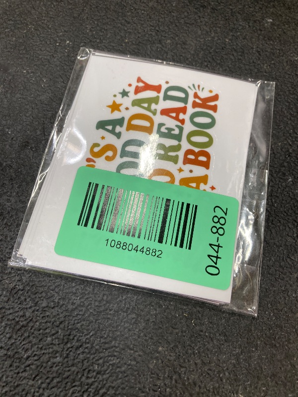 Photo 1 of (5Pcs) It's A Good Day to Read A Book Sticker 3 Inch, Funny Reading, Waterproof Vinyl Decal for Water Bottle Laptop, Car, Phone, Book, Kindle Bookish Reader